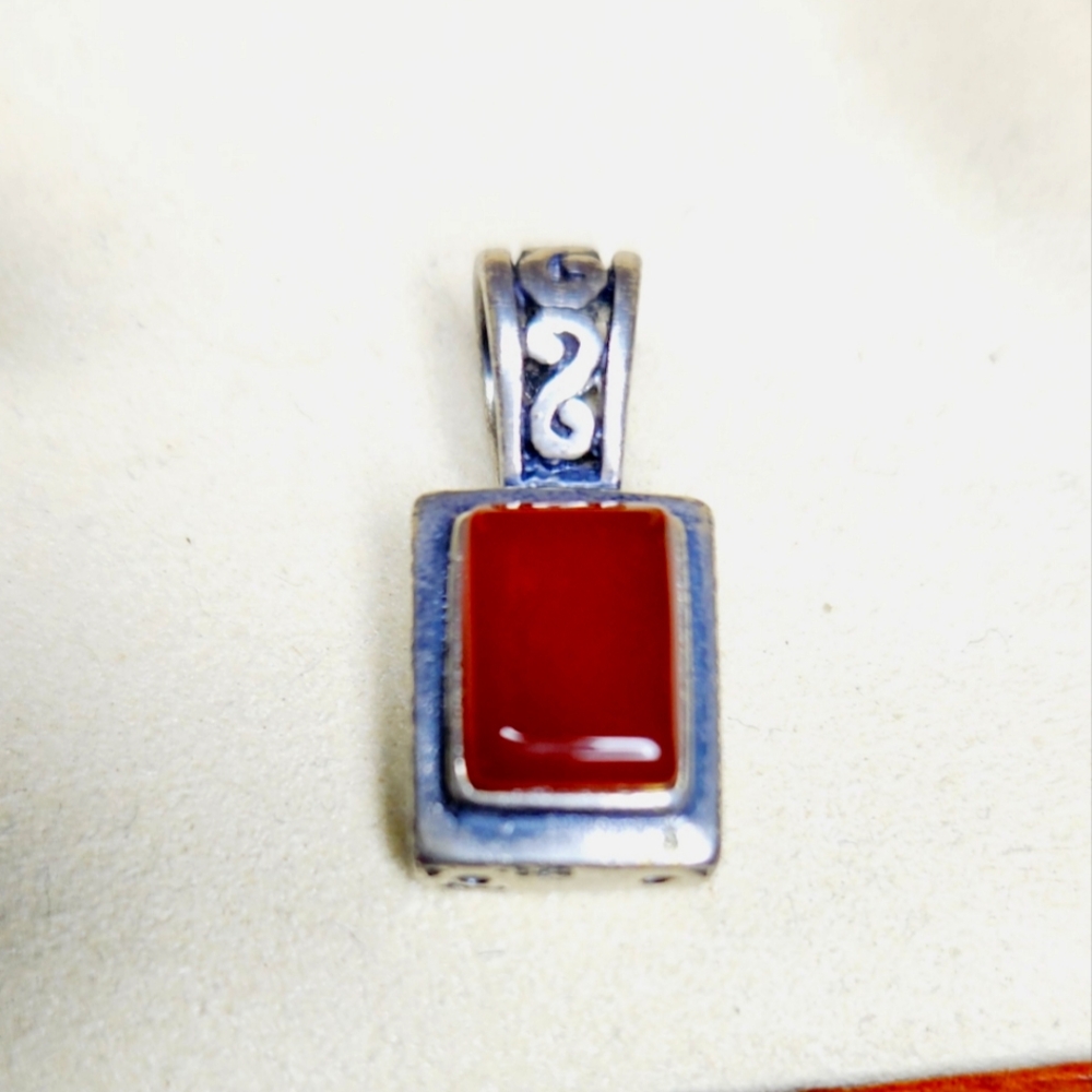 Carnelian sterling Silver Pendant